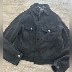 ZARA men’s  SUEDE EFFECT JACKET. Size Small. NEW